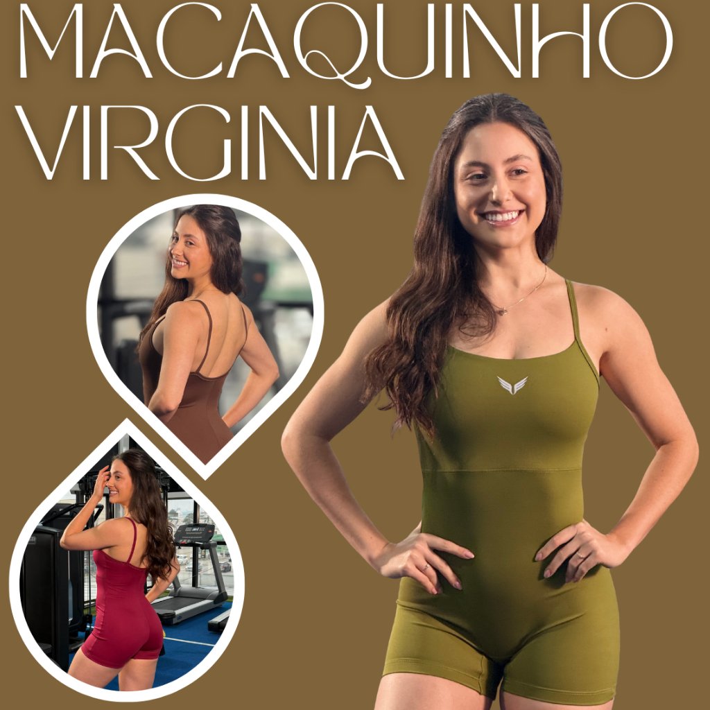 Macaquinho Virginia Poli Alcinha Costas Abertas Zero Transparencia