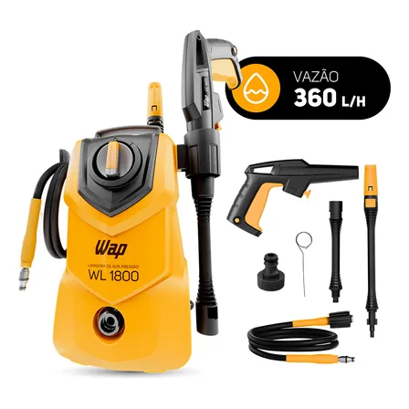 Lavadora De Alta Pressão Compacta Wap Wl 1800 1400w 1500psi 360l/h 127v Amarelo 60 Hz