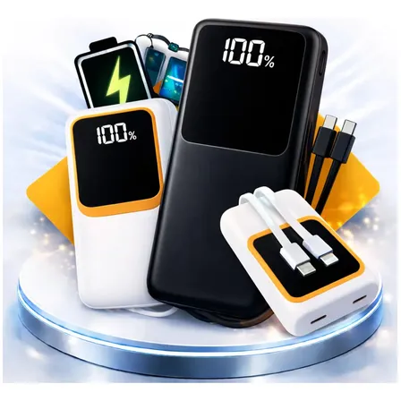 Power Bank 20.000mah Carregador Portátil Maxnova Carga Rápida Premium Com Display Compatível Com Todos Os Celulares Turbo Preto