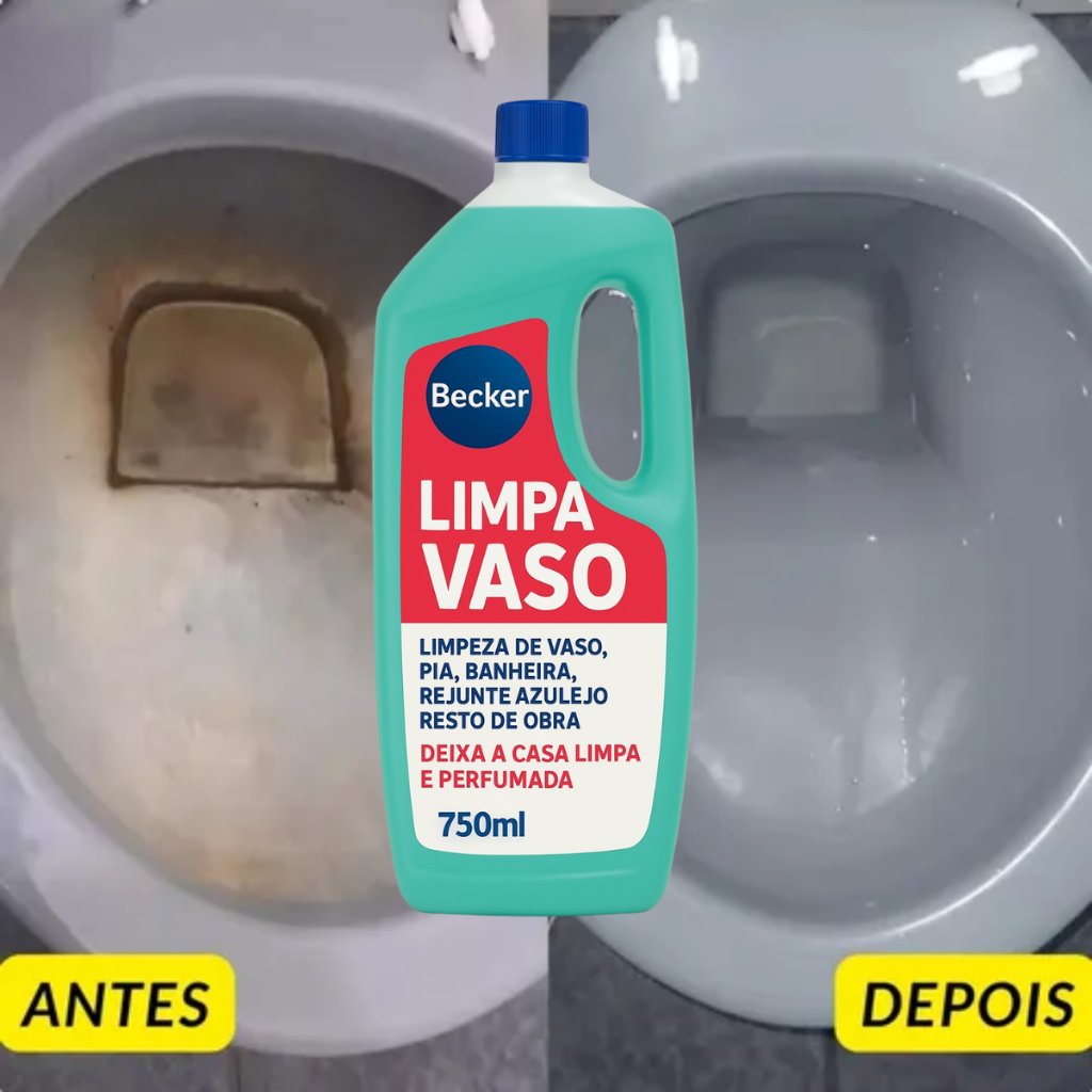 Limpa Vaso Becker 750ml  Acaba com as Manchas Difíceis e Limpeza Profunda