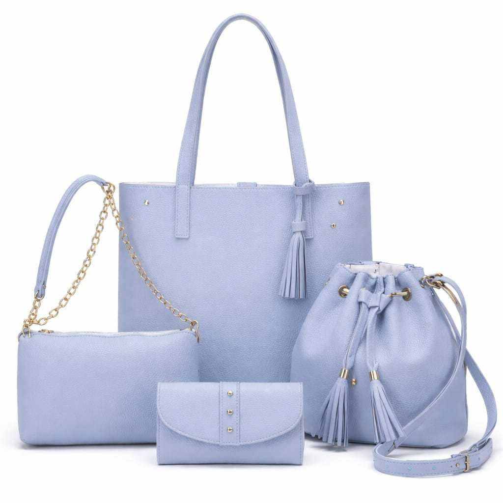 kit Bolsa Feminina Sacola Grande 4 peças