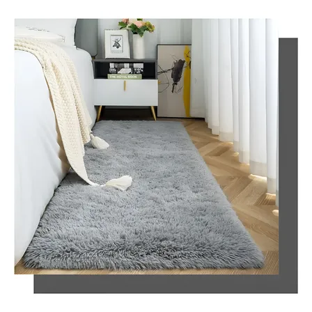 Tapete Passadeira 2,00x0,60 Quarto Pé De Cama Luxo Conforto