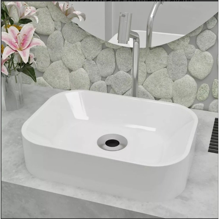 Cuba Retangular Media 40x30cm Sobrepor Lavabo Banheiro Cores