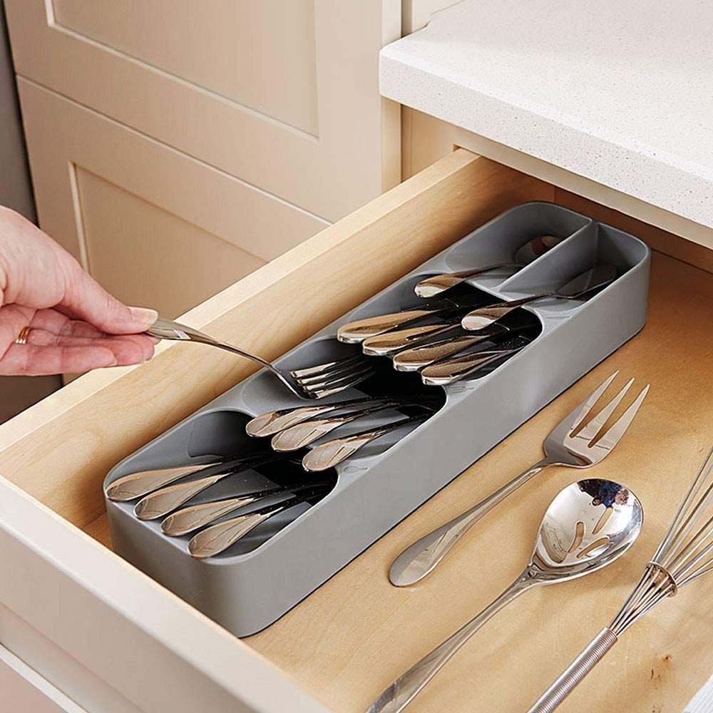 Porta Talheres Gaveta Organizador Separador Cozinha Colher Garfo Faca Divisoria Pratico Casa
