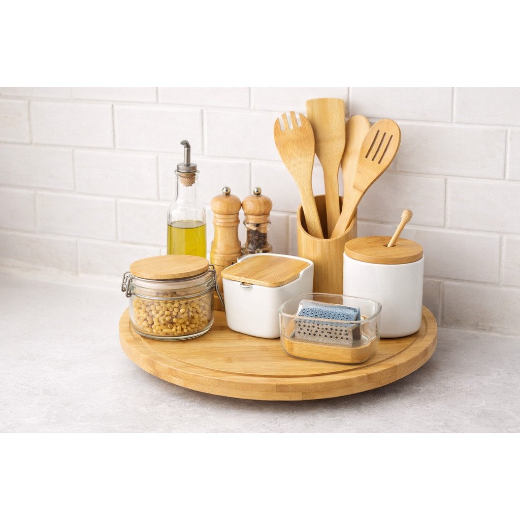 PRATO GIRATORIO TABUA GIRATORIA DE BAMBU 27,6 CM