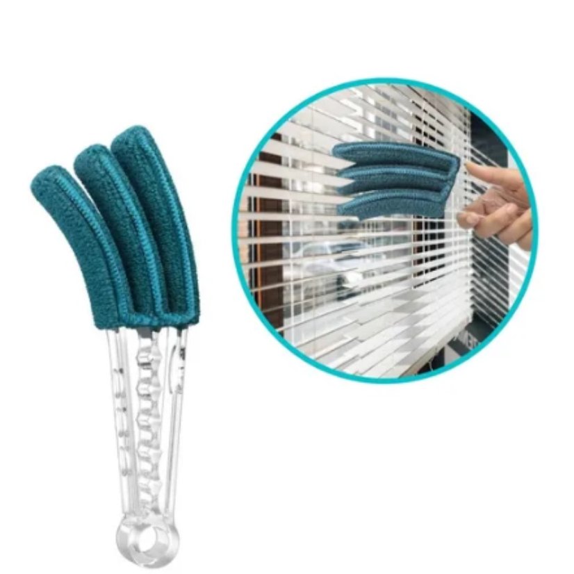 Limpador De Persiana Evolux Clean Horizontal Microfibra + 1 Refil Extra