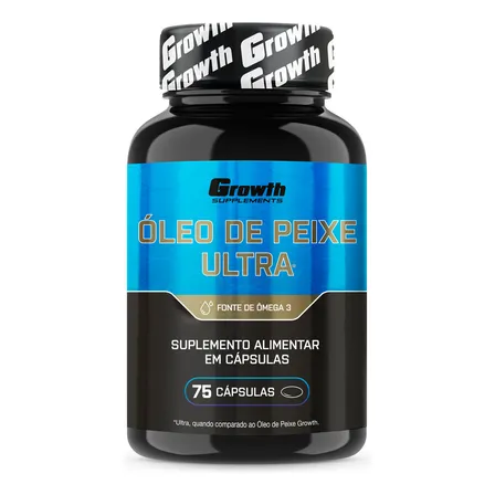 Omega 3 Óleo De Peixe Ultra 75 Softgel (caps) Growth Supplements Sem Sabor