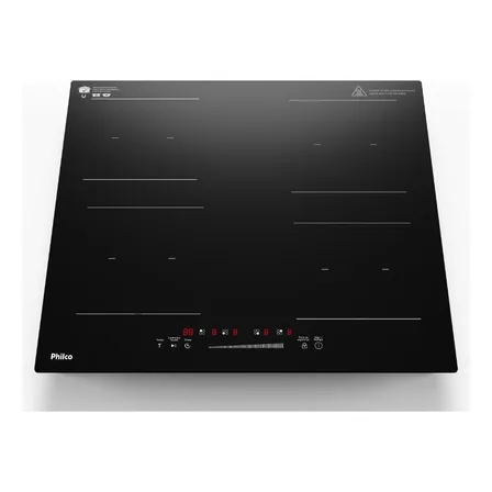 Cooktop De Indução Pctq1 Função Turbo 4 Bocas Philco Preto 220v