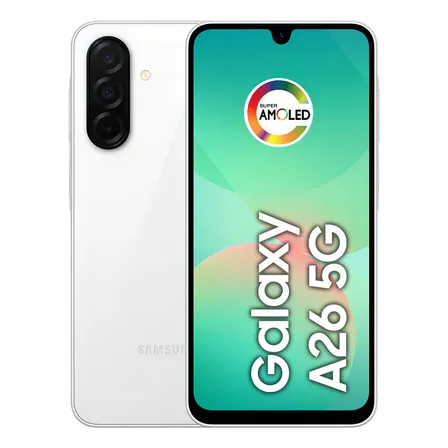 Celular Samsung Galaxy A26 5g 256gb, 8gb Ram, Câmera De 50mp, Ip67, Tela Super Amoled 6.7 , Nfc - Branco