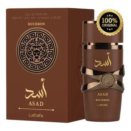 Perfume Árabe Asad Bourbon Lattafa 100ml Masculino