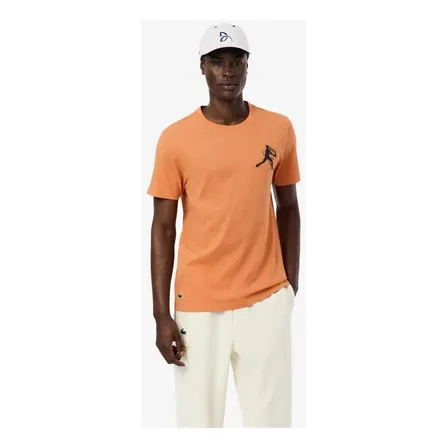 Conjunto Lacoste Tennis X Novak Djokovic Laranja G