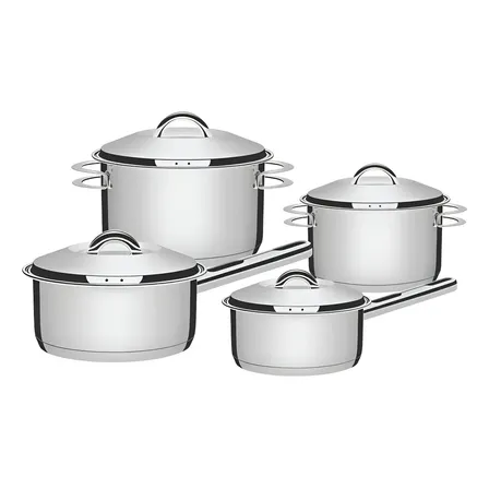 Jogo De Panelas 4pçs Solar Aço Inox Tramontina