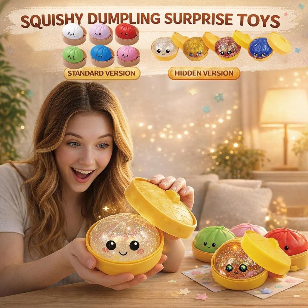 Quente Glitter Bolinho Mole Com Caixa Bolinhos Sensorial Squeeze Brinquedo Para Alívio Do Estresse Engraçado Presente Cr